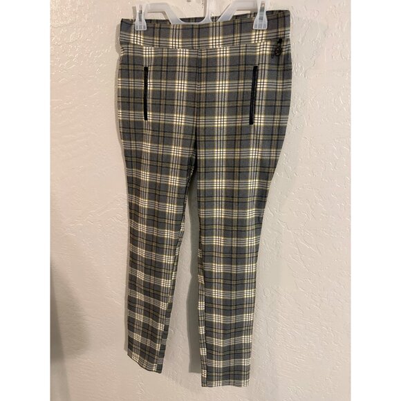 Calvin Klein Women’s Pull On Comfort Stretch Plaid Pants - Picture 2 of 11